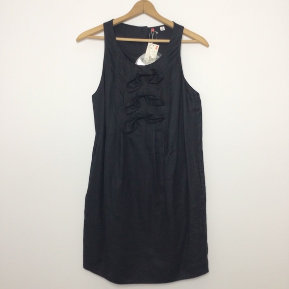 Uniqlo Dresses & Skirts - NWT Uniqlo knotted tank dress 100% linen medium
